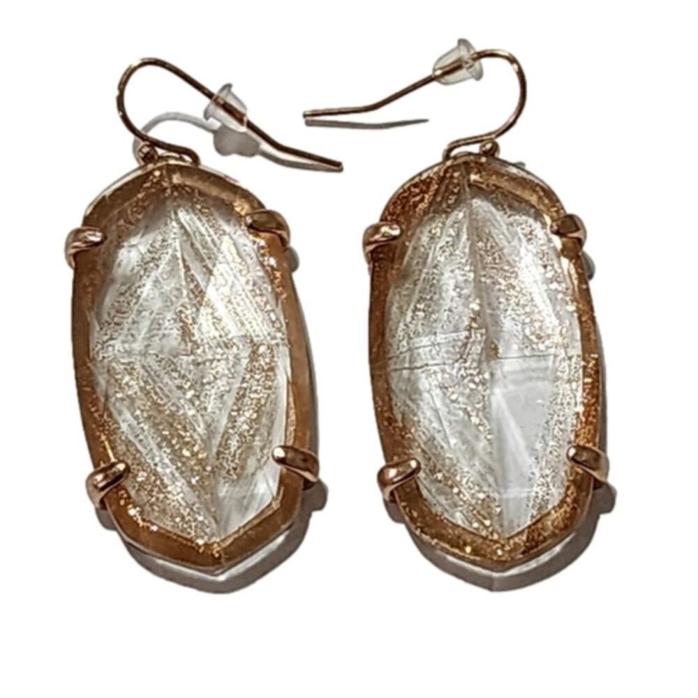 Kendra Scott Esme gold Shimmer earrings